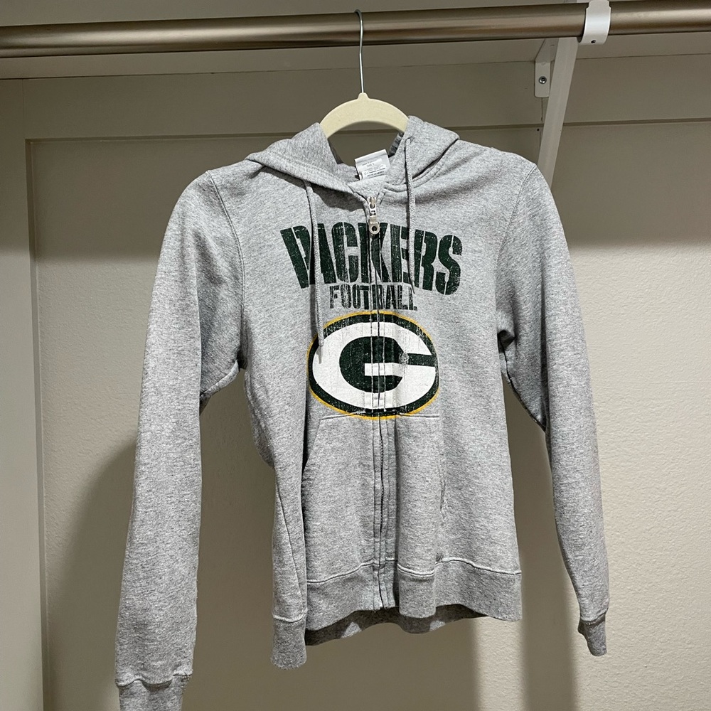 NFL apparel zip up hoodie sweatshirt